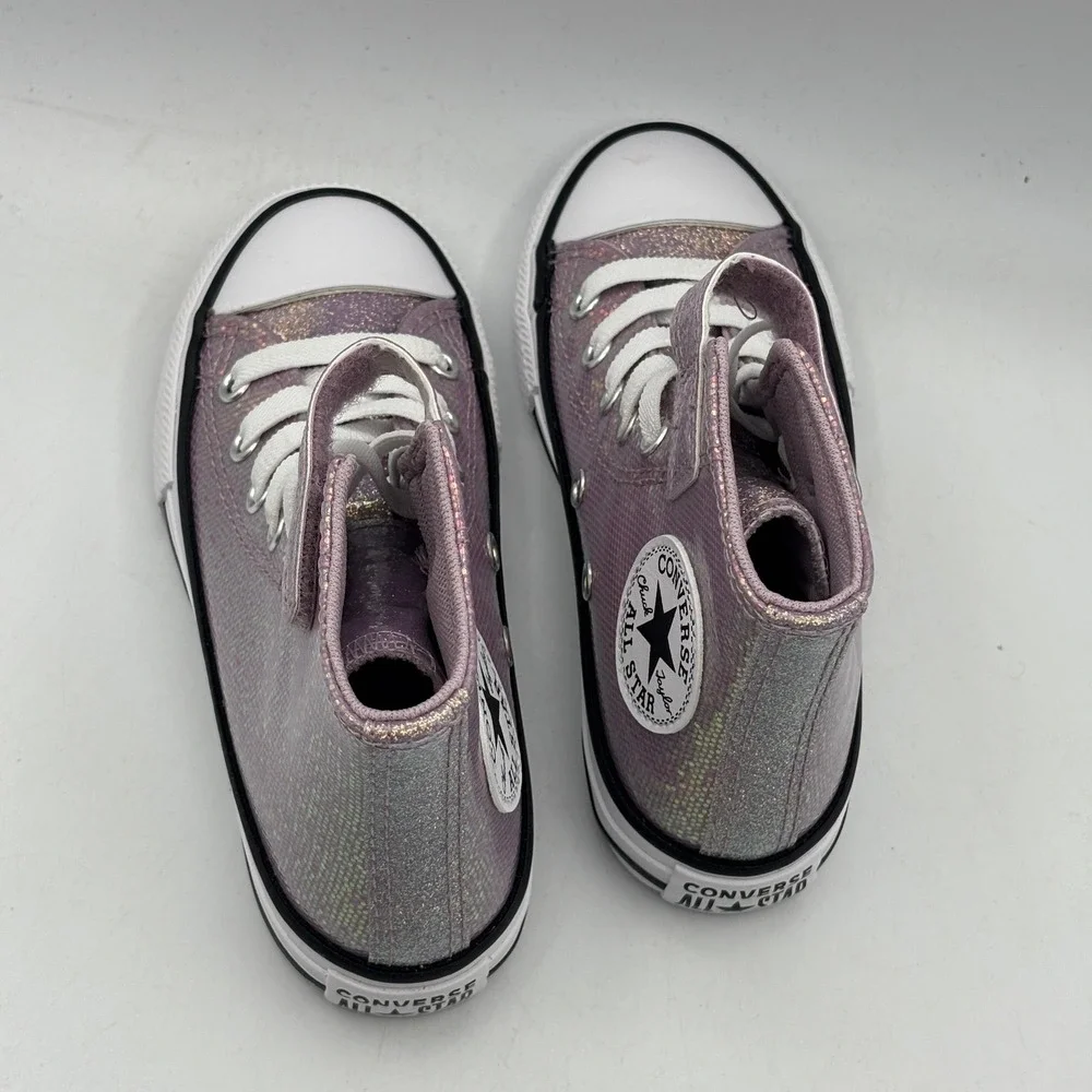 Converse Chuck Taylor All Star 1V Hi Shoes Kids Size 11 Lilac White A14343C